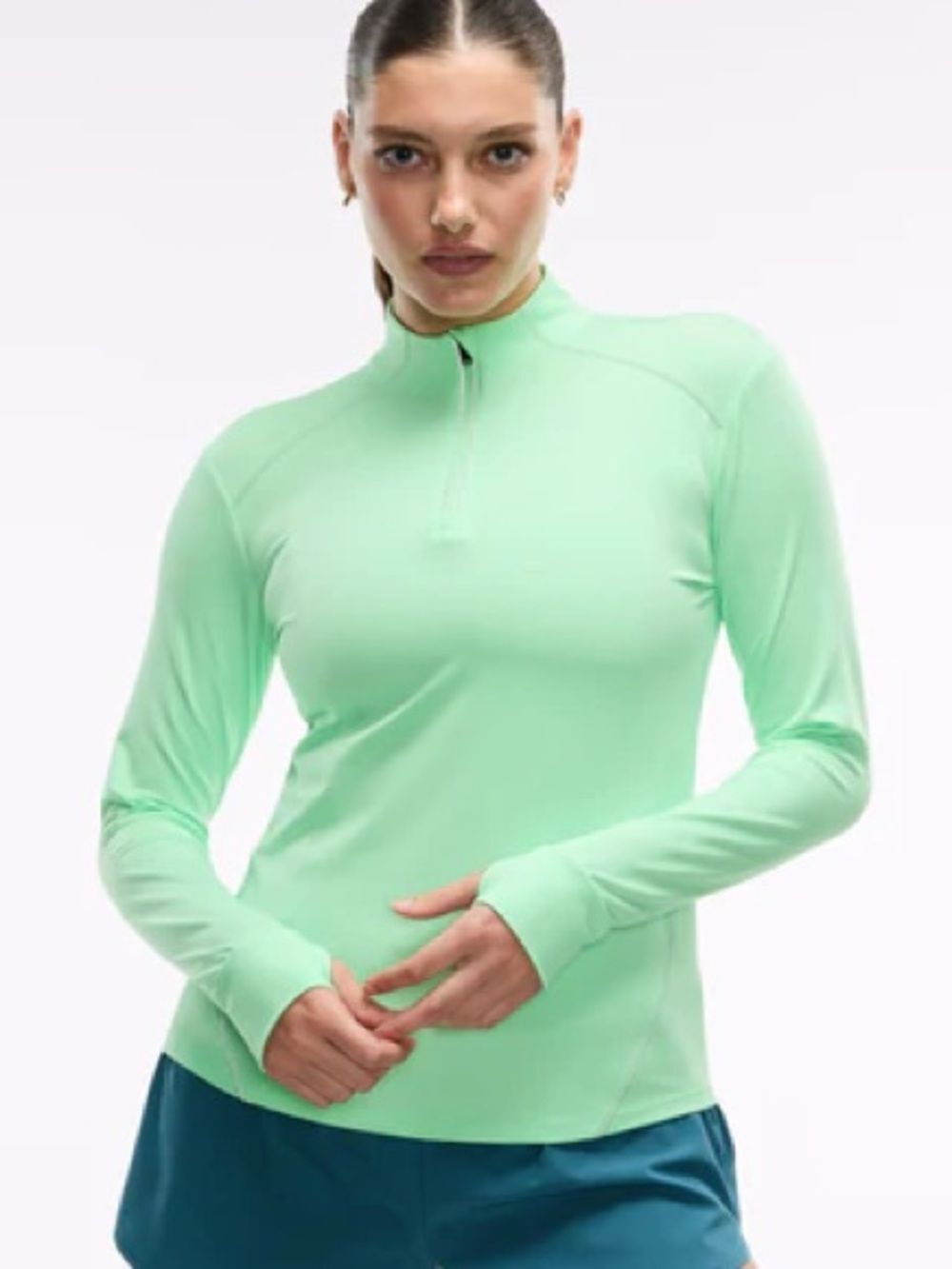 GAP Lime Green Performance Quarter-Zip Pullover
